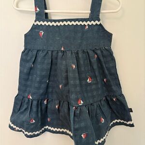Gerber Blue Dress with Sailboat Accents